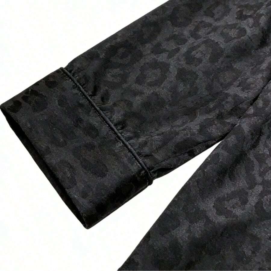 Ins High-End Long-Sleeved Pajamas For Women's Spring And Autumn New Ice Silk Trousers, Summer Silk Loungewear Suit Can Be Worn Outside Leisure, Anti-Static, Breathable, For Sleeping, For Bathing, Elastic, Antibacterial, For Home Use, Warm, Comfortable, Mo