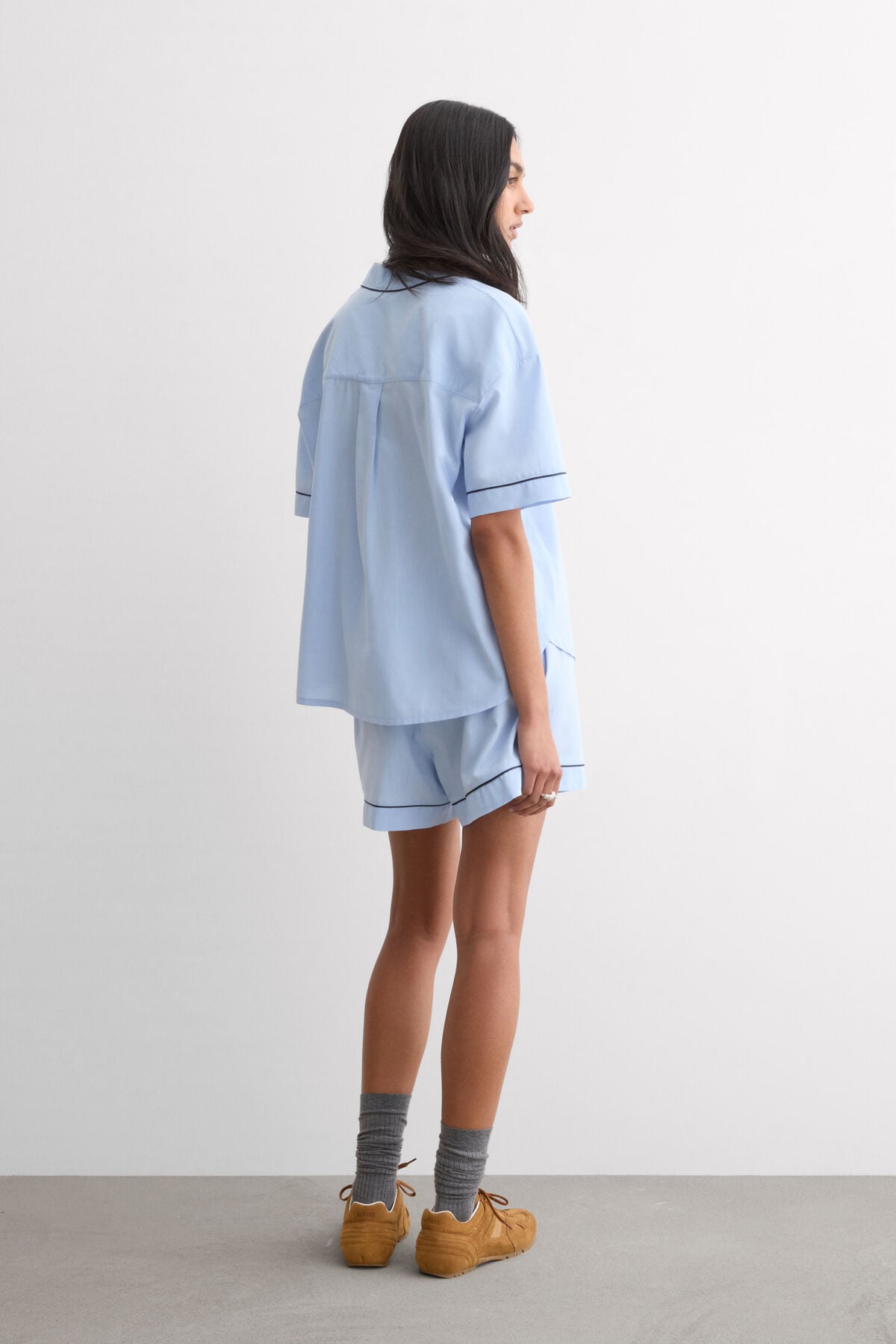 Chambray NI Cotton and Modal Short Pajamas